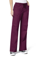 WONDERFLEX FAITH WOMEN'S MULTI-POCKET CARGO PANT | Wine