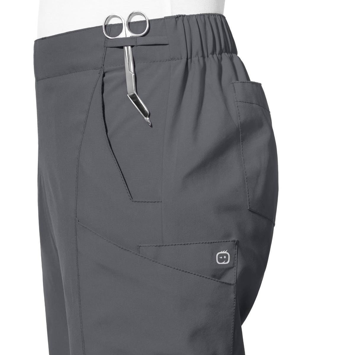 W123 WOMENS FLAT FRONT CARGO PANT | Pewter Grey