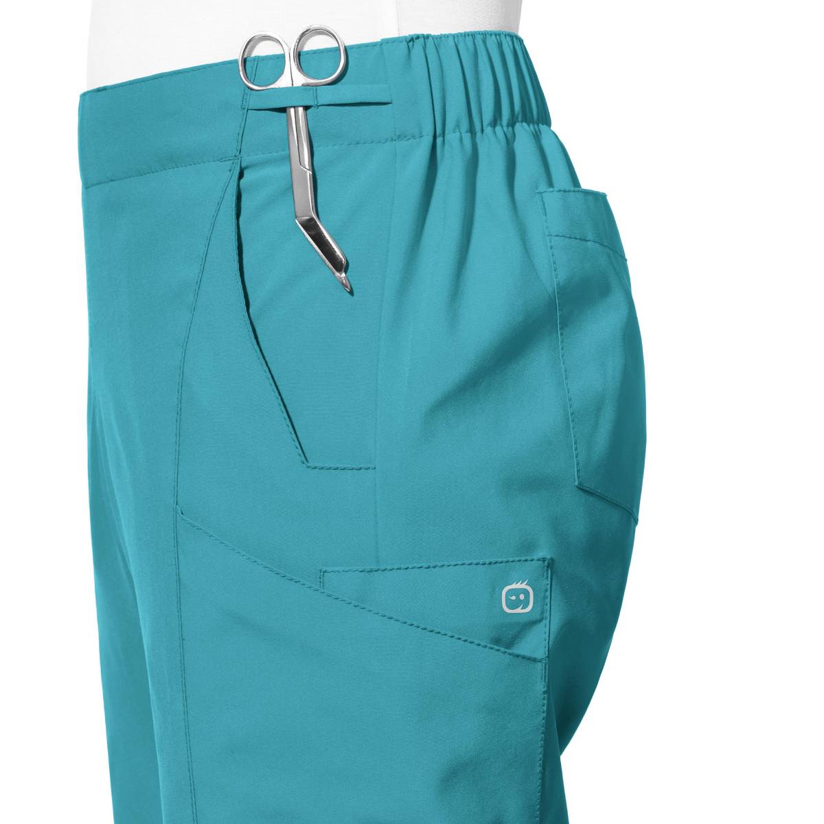 W123 WOMENS FLAT FRONT CARGO PANT | Teal