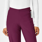 W123 WOMENS FLAT FRONT CARGO PANT | Wine