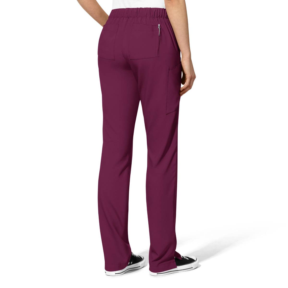 W123 WOMENS FLAT FRONT CARGO PANT | Wine