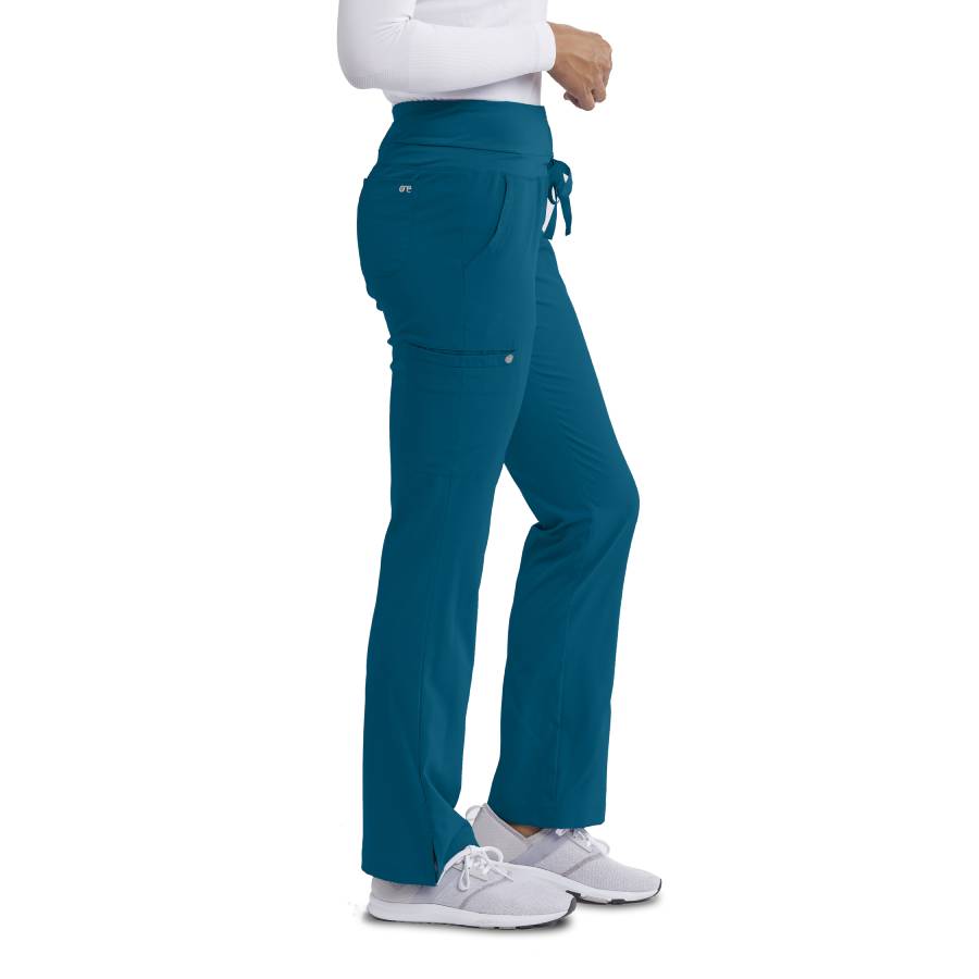 Barco One Female 5 Pocket Knitwaist Cargo Trousers  | Bahama