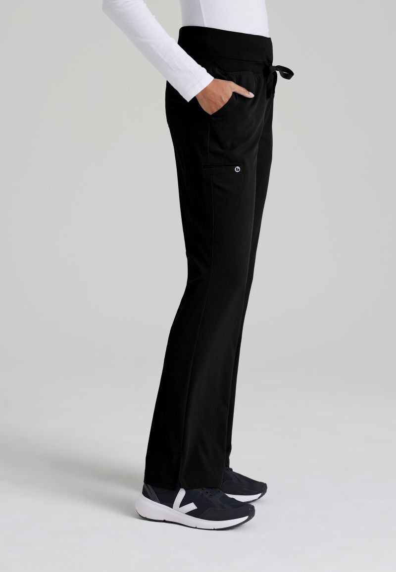 Barco One Female 5 Pocket Knitwaist Cargo Trousers | BLACK