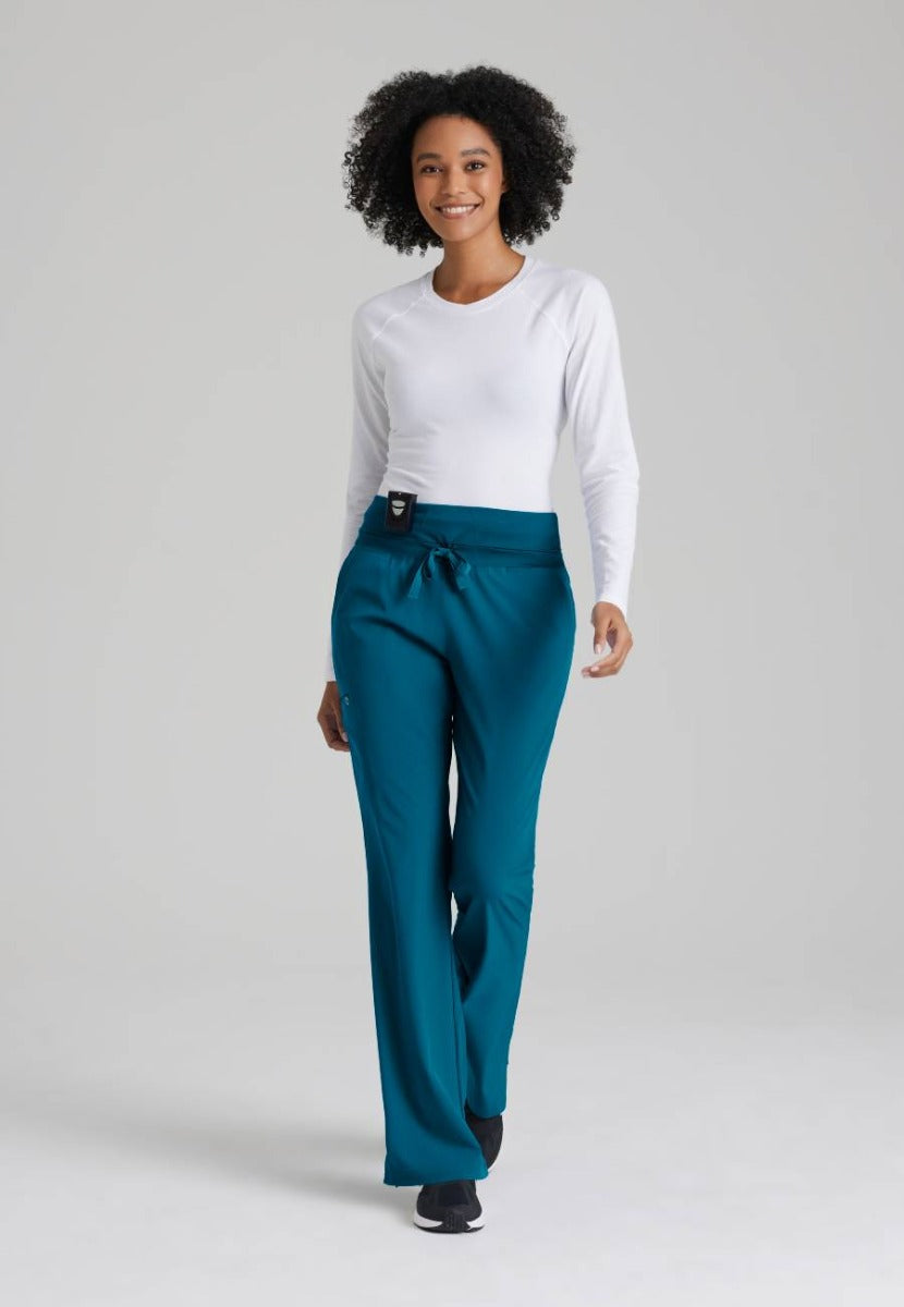 Barco One Female 5 Pocket Knitwaist Cargo Trousers  | Bahama