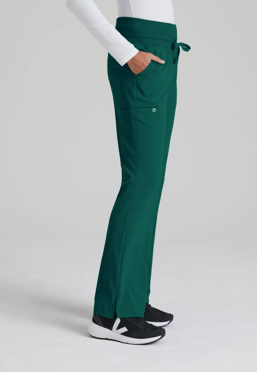 Barco One Female 5 Pocket Knitwaist Cargo Trousers  | Hunter Green