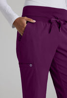 Barco One Female 5 Pocket Knitwaist Cargo Trousers | Wine