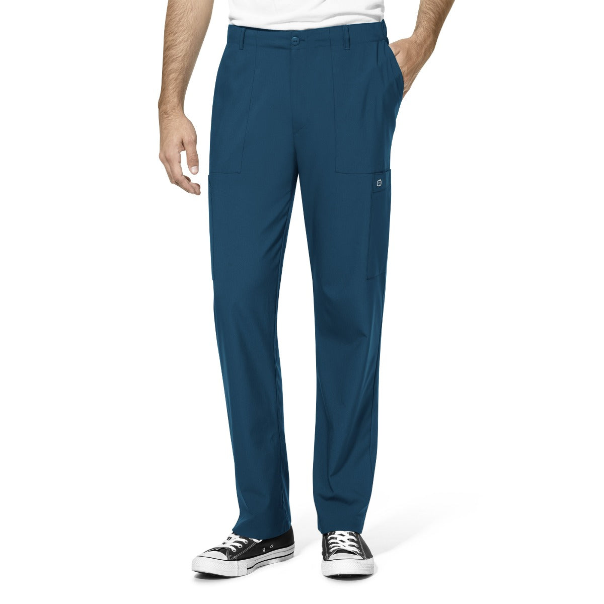 W123 MEN'S FLAT FRONT CARGO PANTS - CARIBBEAN  | Bahama