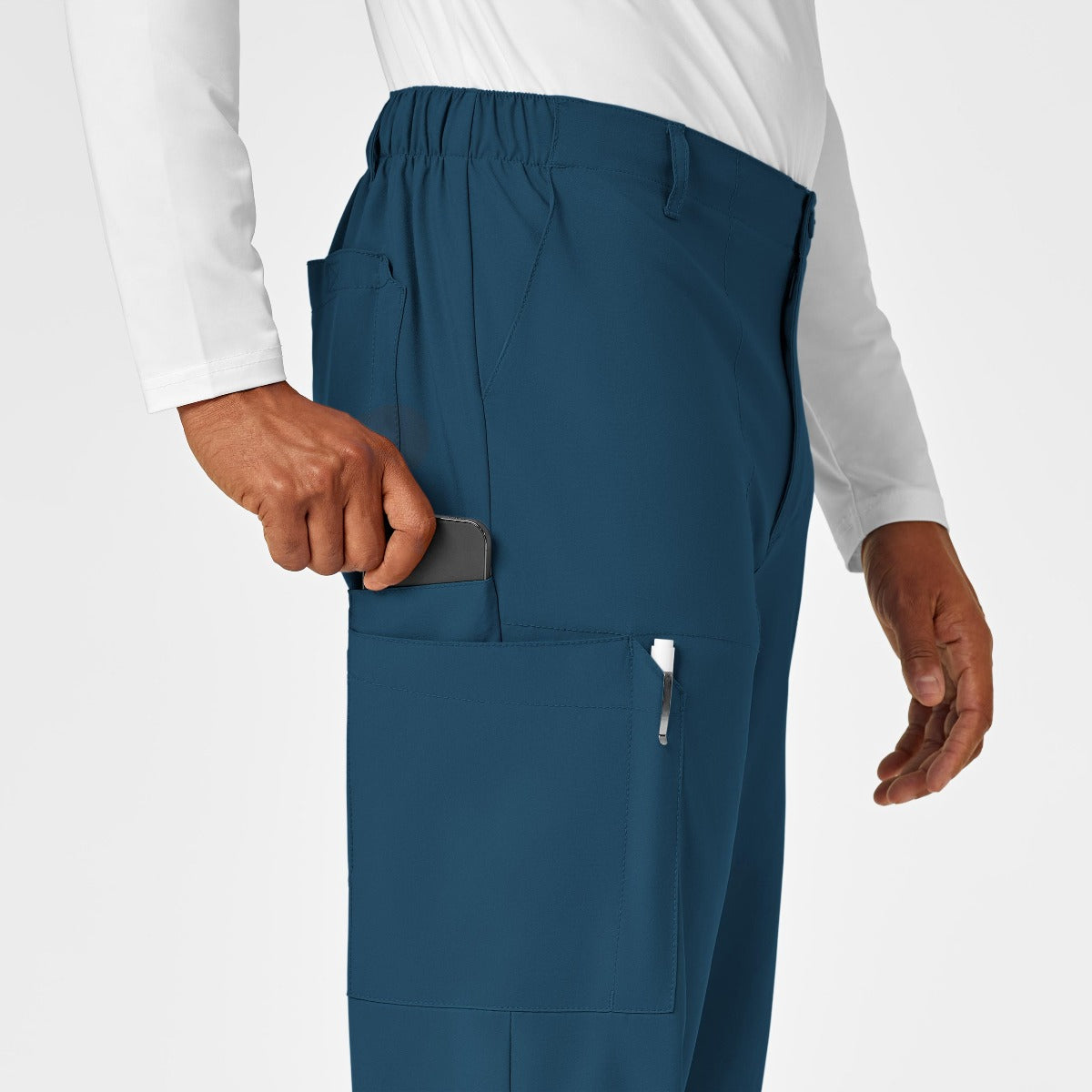 W123 MEN'S FLAT FRONT CARGO PANTS - CARIBBEAN  | Bahama