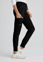 Grey's Anatomy Eden Women's 5-Pocket Cargo Jogger Scrub Pant | BLACK