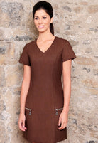 HAZEL  DRESS⚡⚡⚡-70% OFF ✨ | BROWN LINEN