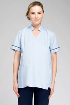 Maternity Nurses Wraparound Tunic | SKY/NAVY