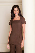 SHANNON TUNIC | BROWN LINEN