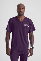 MATER PRIVATE NETWORK LOGO Skechers Male Structure V-neck top | Eggplant