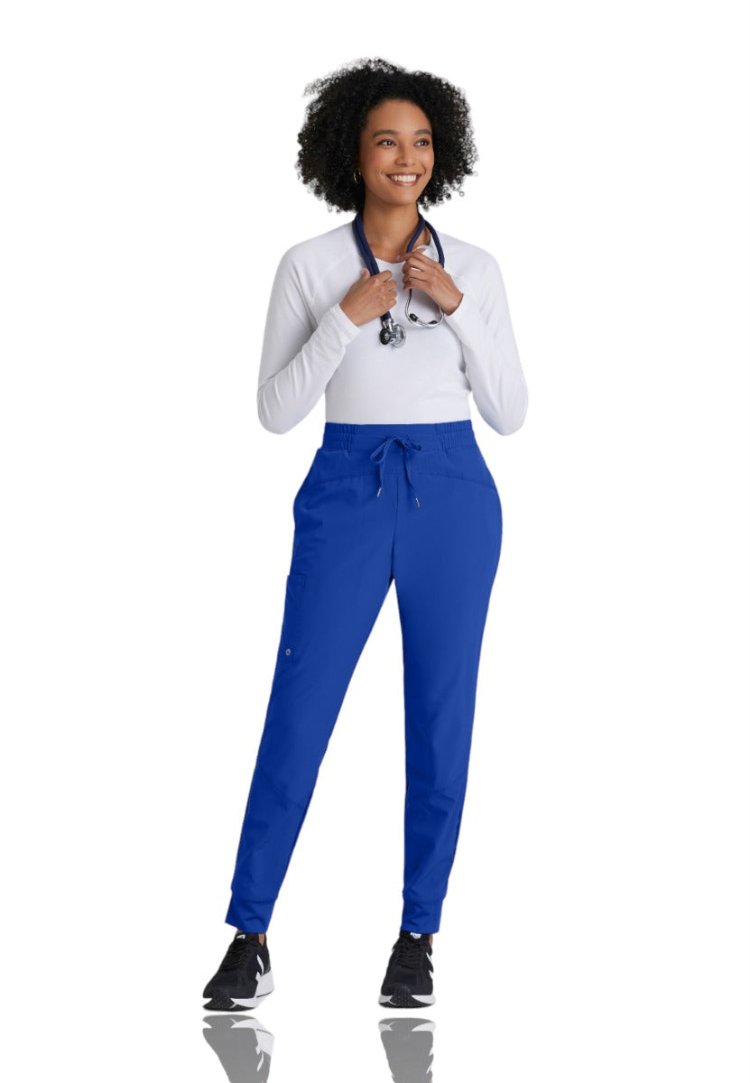 Barco One Drawstring Female Jogger Style Scrub Trousers | New Royal