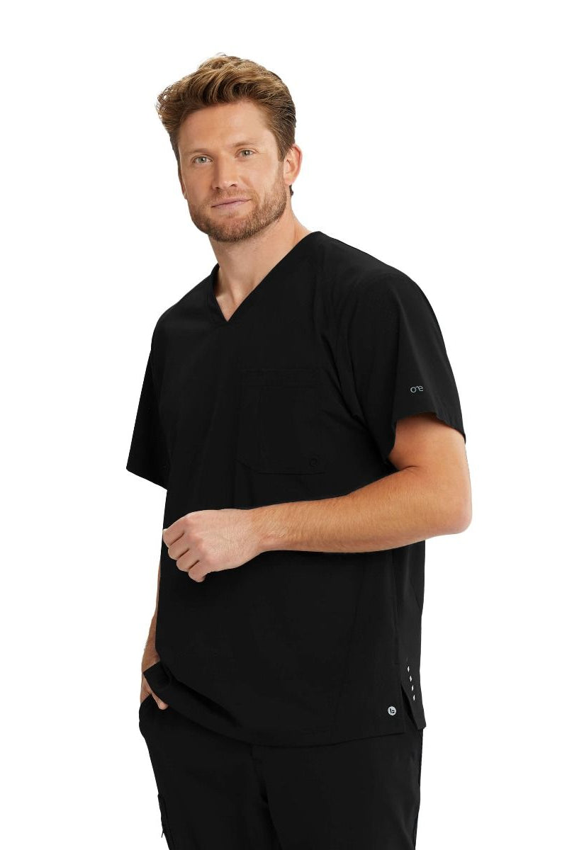 Barco One Men's 4 Pocket V-Neck Scrub Top  ⚡⚡⚡-25% OFF✨ | BLACK