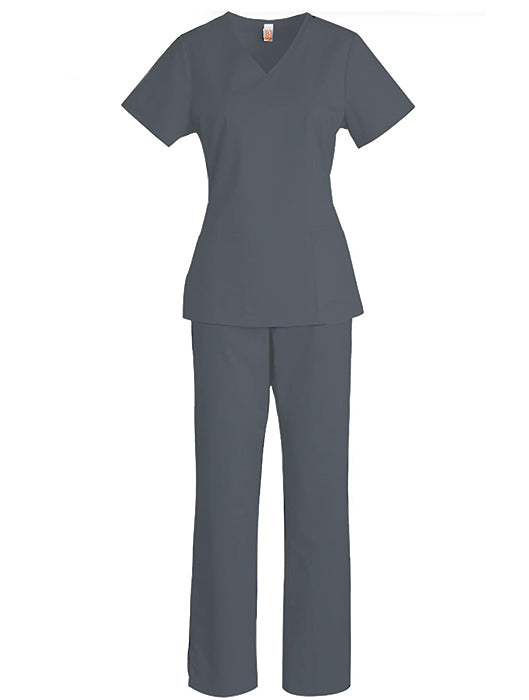 Barco Budget  Female V-Neck Scrub Top ⚡⚡⚡-80% OFF✨ | GRANITE