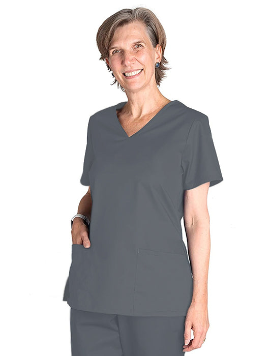 Barco Budget  Female V-Neck Scrub Top ⚡⚡⚡-80% OFF✨ |  GRANITE