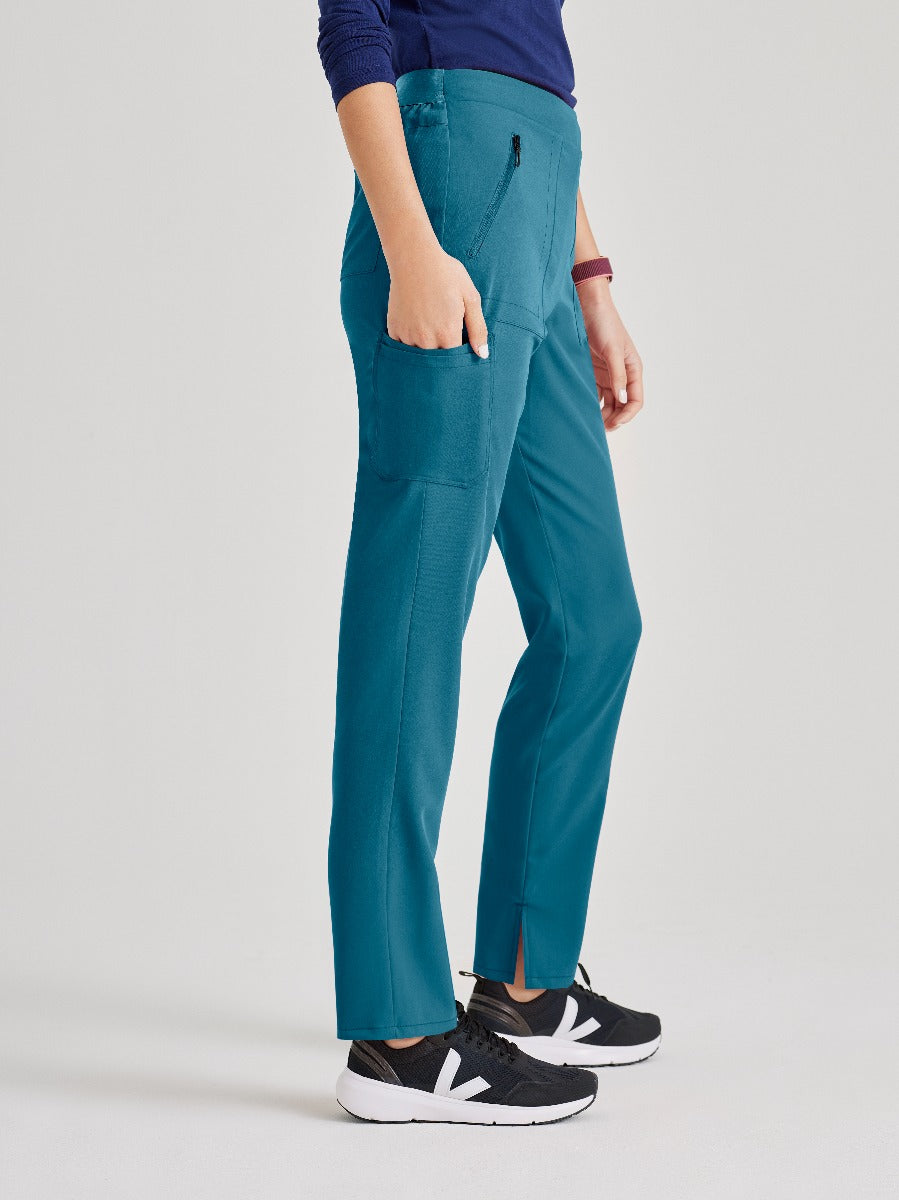 Barco Unify 5-Pocket Slim Leg Scrub  Pant | Bahama