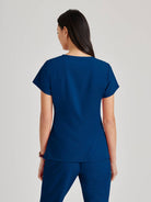 Barco Unify 4-Pocket V-Neck Scrub Top | NAVY