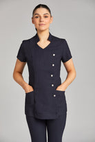 LILI SALON TUNIC | NAVY LINEN