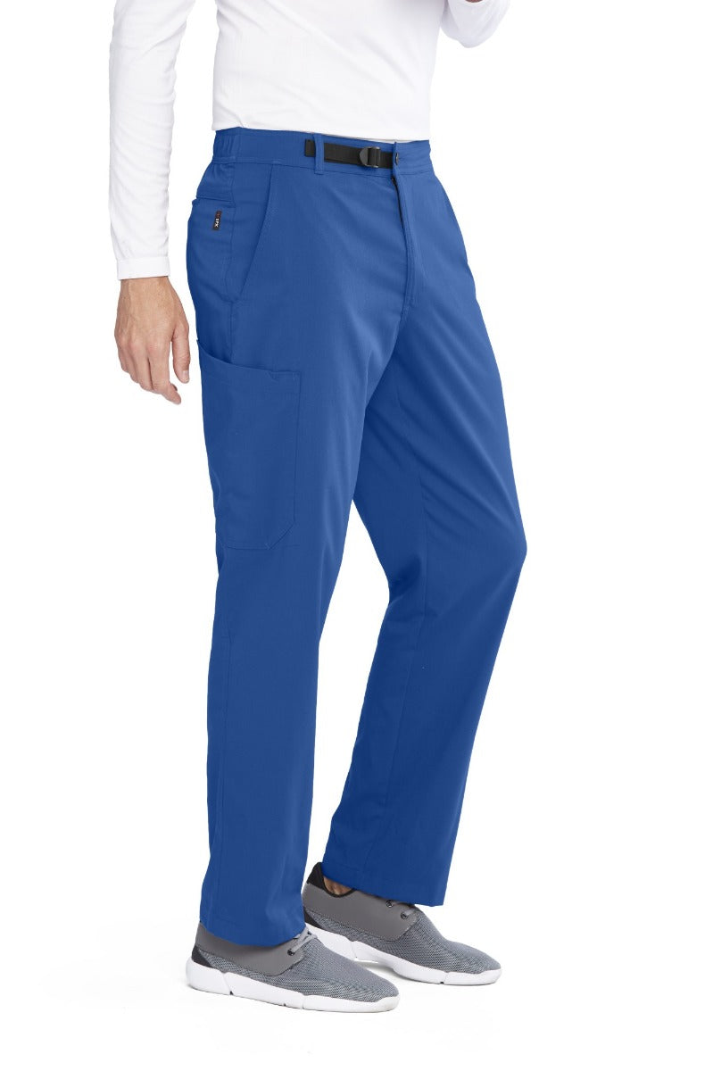 Grey's Anatomy Spandex Stretch Male 4 Pocket Cargo Scrub Pants | New Royal