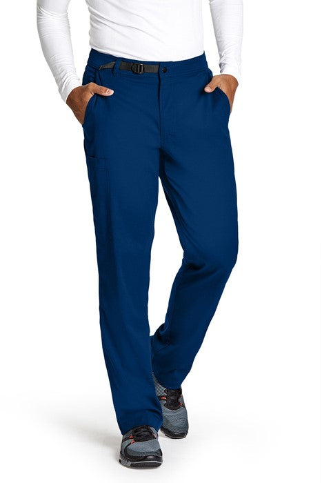 Grey's Anatomy Spandex Stretch Male 4 Pocket Cargo Scrub Pants | NAVY