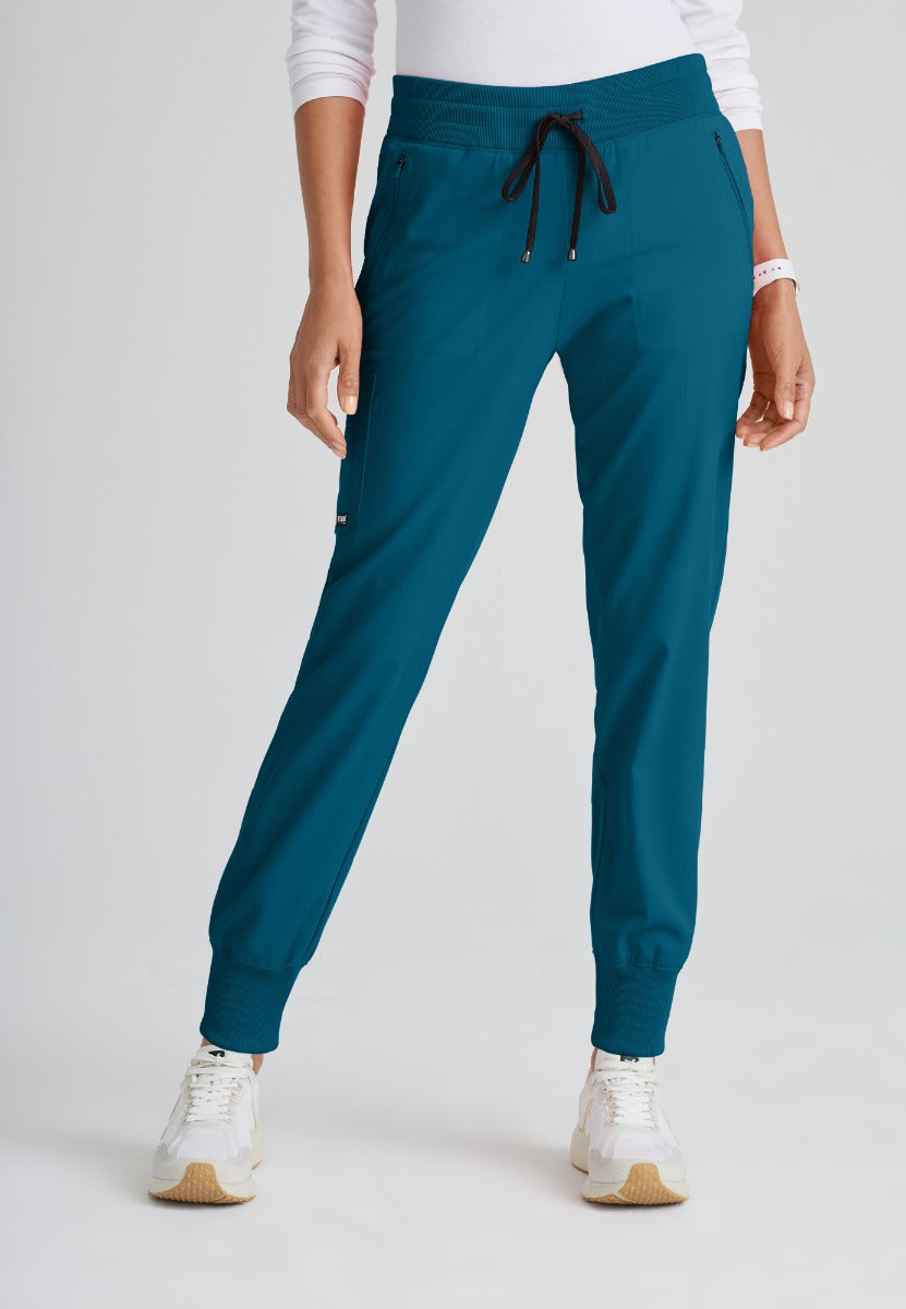 Grey's Anatomy Eden Women's 5-Pocket Cargo Jogger Scrub Pant  | Bahama