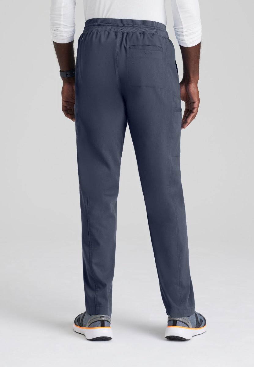 Grey's Anatomy Spandex Stretch Men's 6 Pocket Straight Pant | Steel