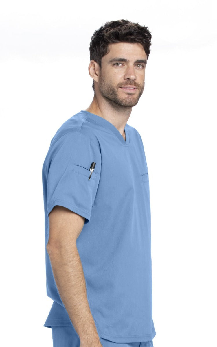 Grey's Anatomy Active Spandex Stretch Men's 3-Pocket V-Neck Scrub Tops | TRUE CEIL