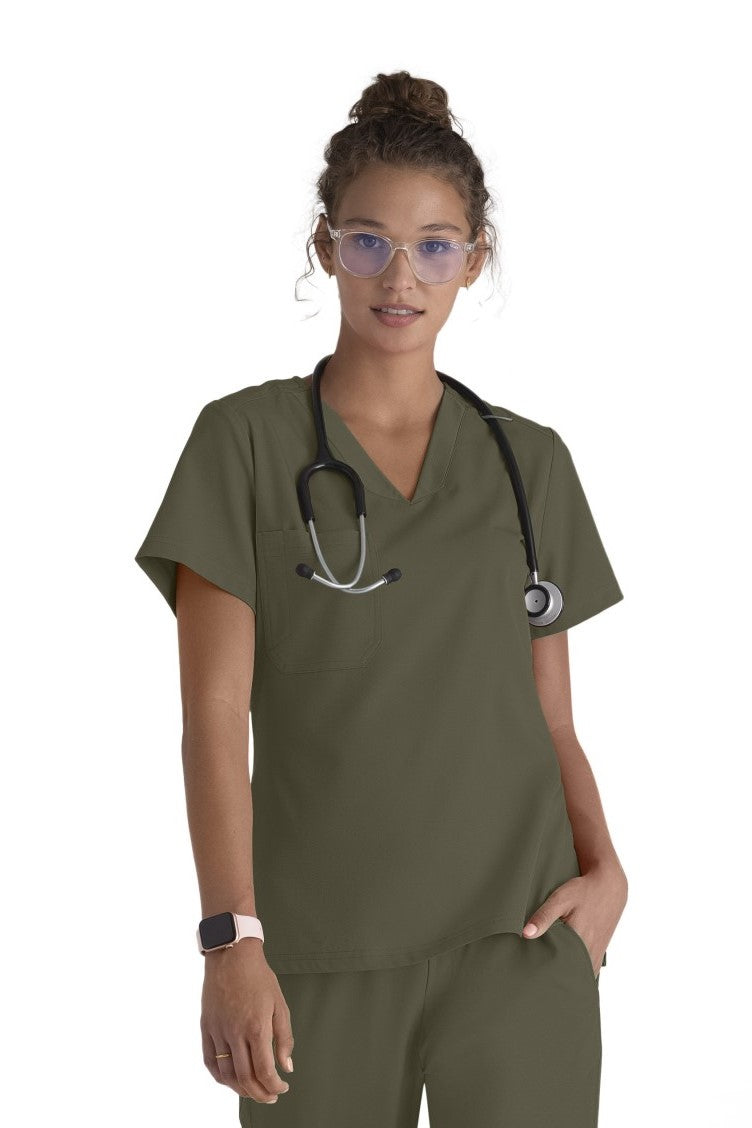 Grey's Anatomy Bree Tuck-in Scrub Top  | OLIVE