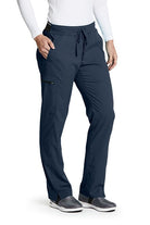 Greys Anatomy Kim 3 Pocket Elastic Back Waistband Zip-Pocket Pants | Steel