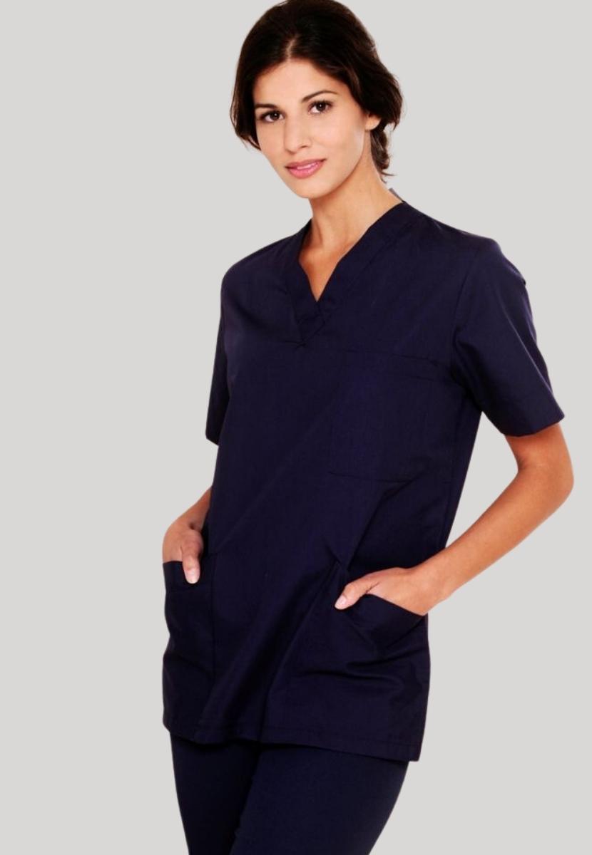 Diamond Designs Medical Unisex Scrub Top | NAVY