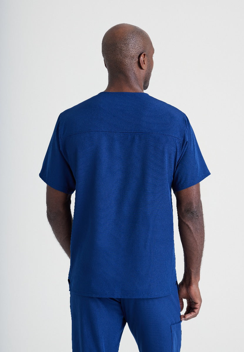 SKECHERS MALE STRUCTURE V-NECK TOP | NAVY