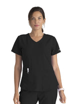 SKECHERS BREEZE 3-POCKET SHAPED HEM TOP | BLACK