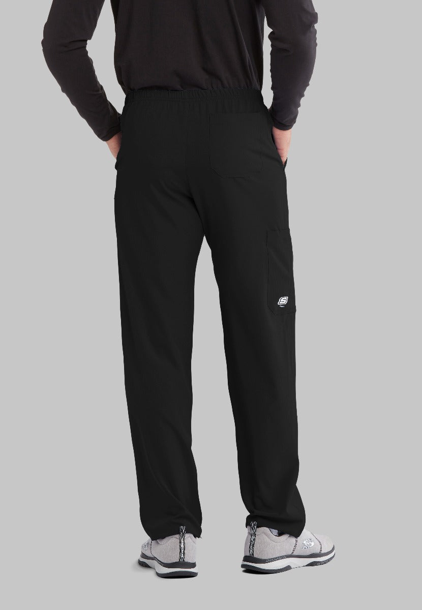 SKECHERS MALE STRUCTURE 4 POCKET ELASTIC WAISTBAND PANT | BLACK